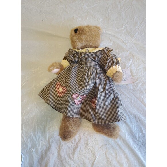 Boyds Bears 14" J.B. Bean Series 1995 "Emma" Bear Brown  Fur Plush Bear - Picture 6 of 14